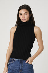 FRENCH CONNECTION TURTLENECK TANK SWEATER
